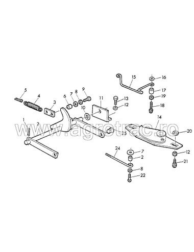 Ghidaj arc balotiera John Deere E14722