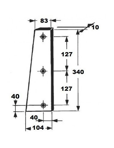 Cutit piston E11498 pentu John Deere 221 CB300