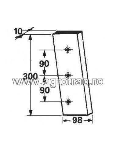 Cutit piston 04.03.313 pentru Gallignani