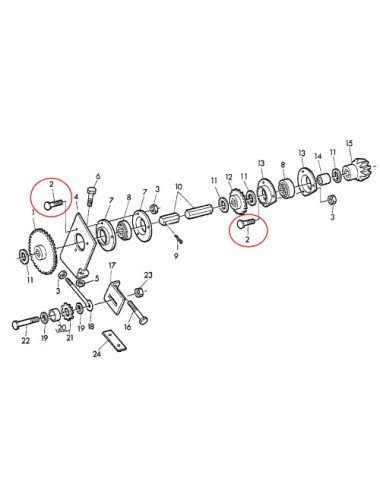 Surub 03H1480 3/8" X 1-1/4" original John Deere