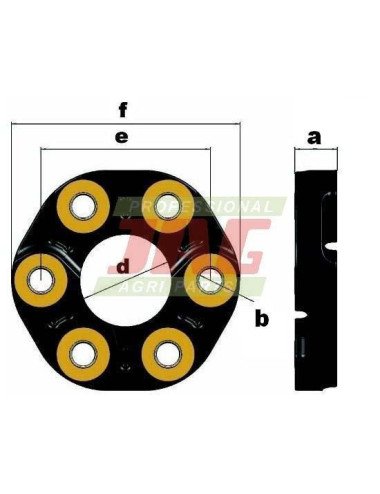 Cuplaj elastic SGF Jurid 0625.5785 original Deutz-Fahr