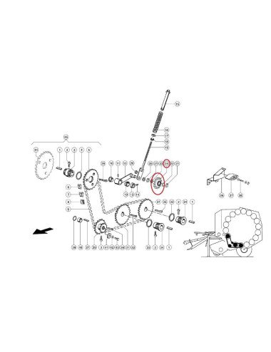 Pinion intinzator 845573.0 pentru Claas