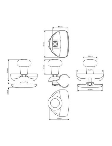 Nuca volan universala GoPart WS107