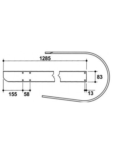 Tabla pick-up 59.321 pentru John Deere 214 224