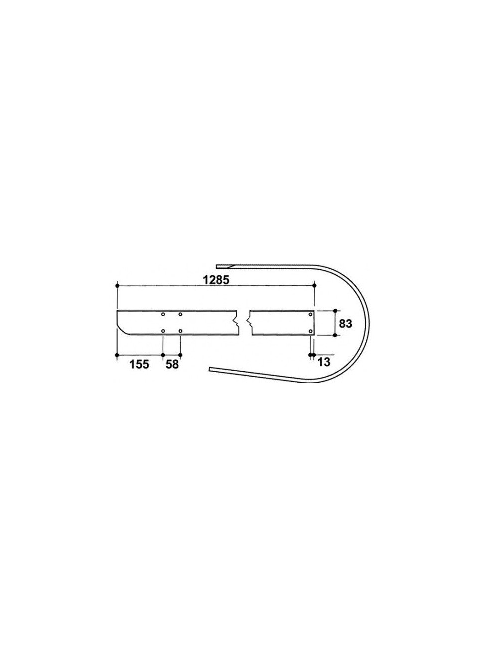 Tabla pick-up 59.321 pentru John Deere 214 224