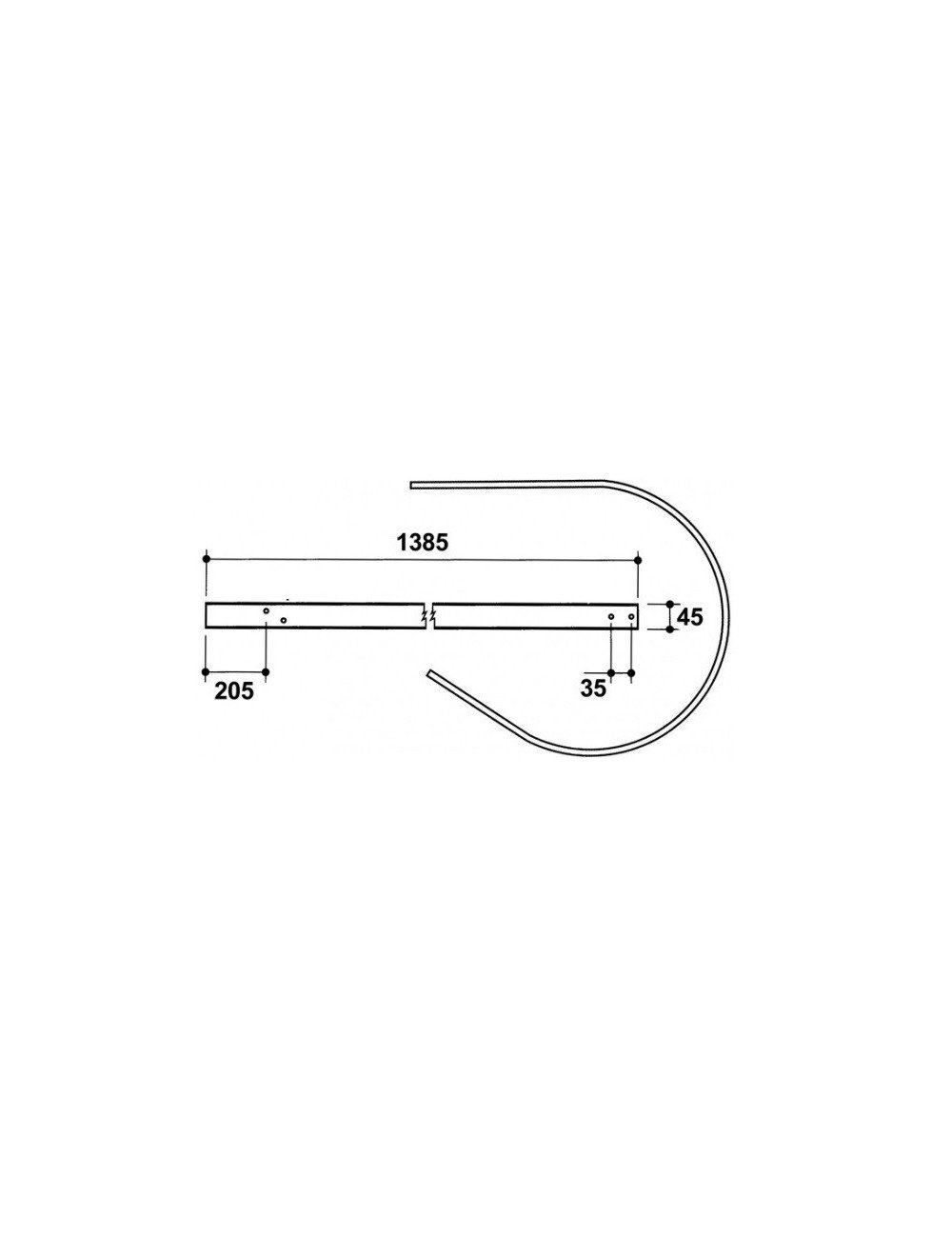 Tabla pick-up 59.316 pentru Welger Tabla pick-up 59.316 pentru Welger