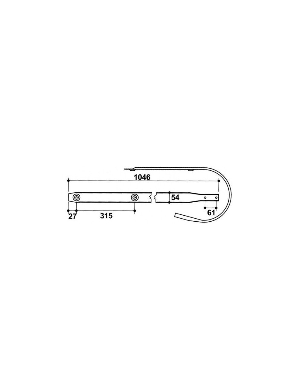Tabla pick-up 59.404-1 pentru Krone Tabla pick-up 59.404-1 pentru Krone