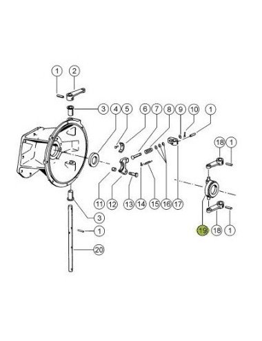 Rulment debraiere / presiune 631663.0 pentru Claas