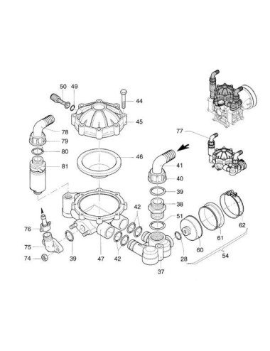 Flansa 450145 pentru pompele Annovi Reverberi