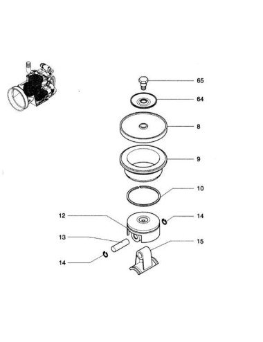 Segment piston 500260 Annovi Reverberi