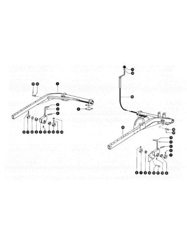 Cablu reglaj rabator 674337.0 pentru Claas