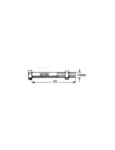 Surub forfecare M10x70mm 8.8