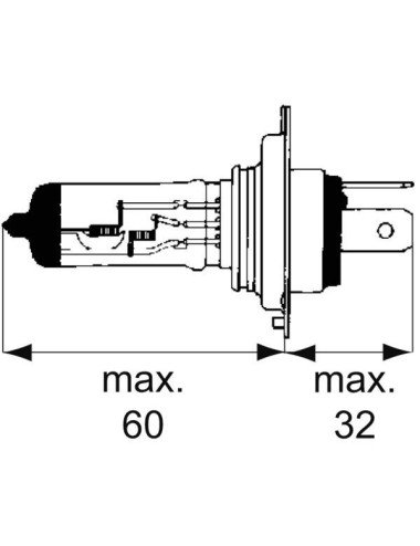 Bec H4 12V 55W P43t-38