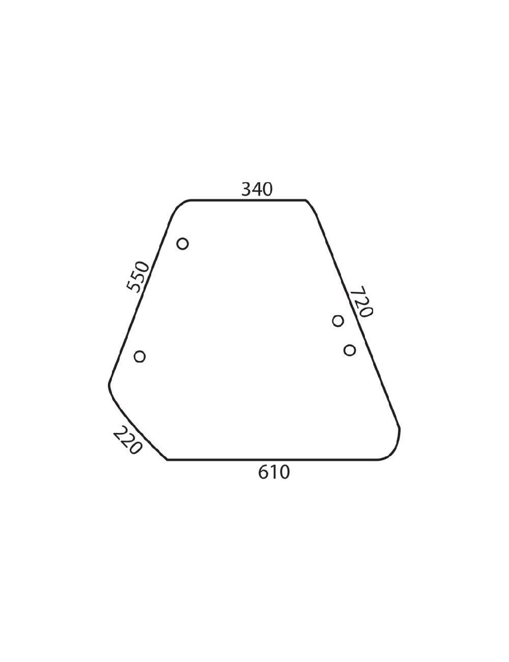 Geam lateral cu deschidere 5124412 dreapta sau stanga pentru Fiat