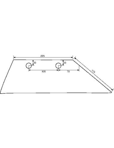 Cutit plug 3351956 dreapta pentru Lemken