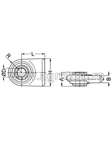 Cap tirant lateral int 19.4mm sudabil cat. 1