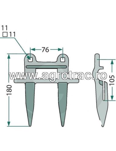 Contra cutit Forged 676235.4 Claas