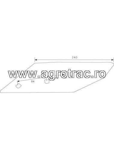 Dalta plug Lemken original 3364050, dreapta