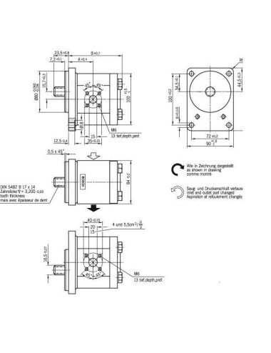 Pompa hidraulica 0510625316 pentru Eicher, Fendt, Massey Ferguson