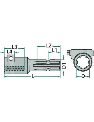 Reductie priza de putere 1 1/8 6 dinti la 1 3/8 6 dinti