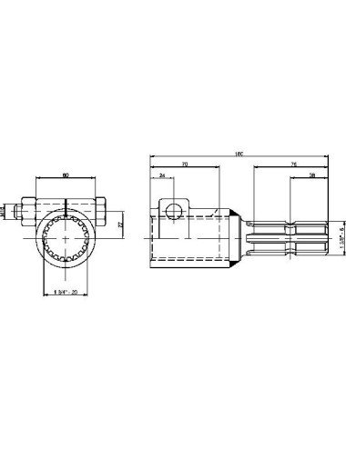 Reductie priza de putere 20z  1''3/4 la 6z 1''3/8