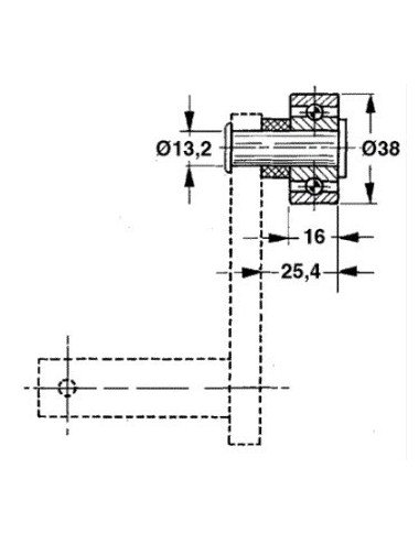 Rola pick-up AE25280 pentru John Deere