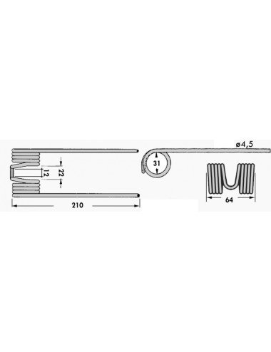 Gheare pick-up 013 pentru John Deere