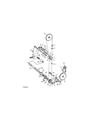 Pinion CC106641 Z17-Z17 pentru John Deere economy quality