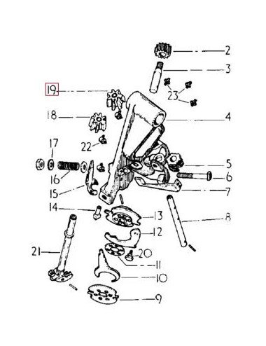 Pinion inodator 495192R1 pentru McCormick IHC