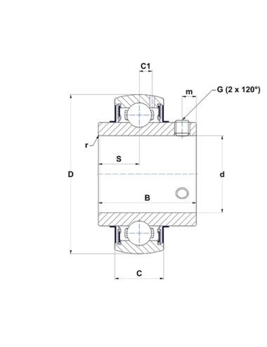 Rulment SNR UC308.G2