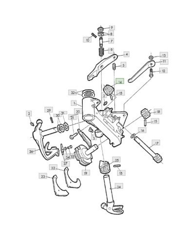 Pinion aparat legat E44026 pentru John Deere