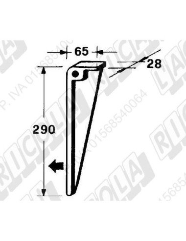 Furca / dinte alimentare stanga 670515R1 pentru New Holland, Sgorbati