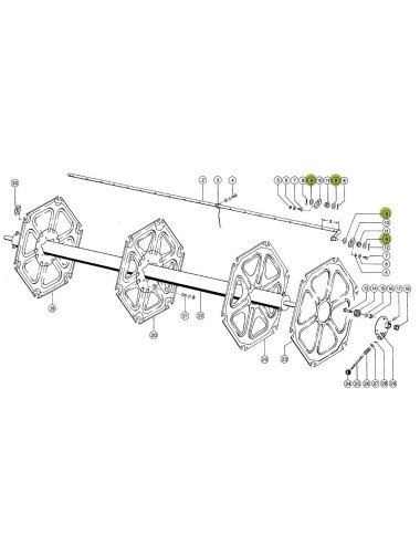 Saiba distantier 233131.0 pentru rabator heder Claas