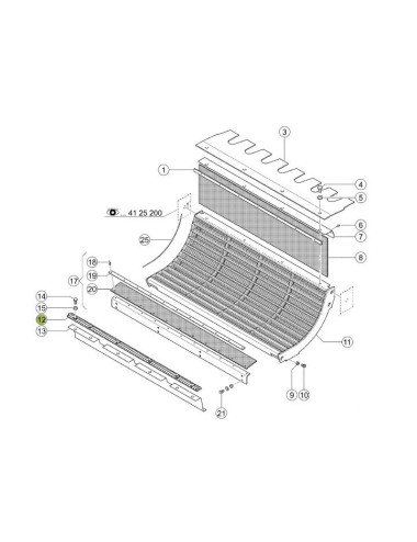 Set sine contra batator 663315.0/317.0 set pentru Claas