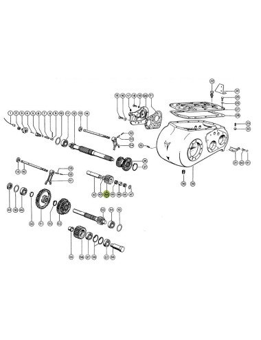 Pinion cutie 631634.2 Z17 pentru cutie Claas