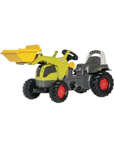 Jucarie tractor Claas Elios 230 cu pedale si incarcator frontal, Rolly