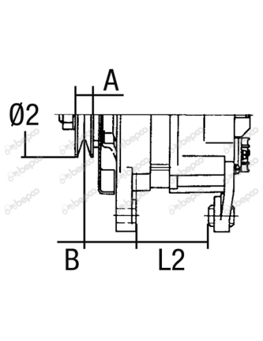 Alternator Lucas 04763249, 14V cu 65A