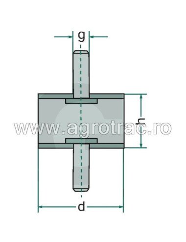 Tampon / amortizor 676878.0 pentru Claas