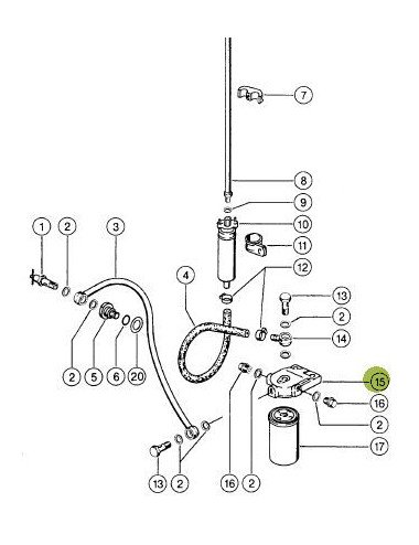 Baterie filtru combustibil Hifi MO2618, pentru Claas