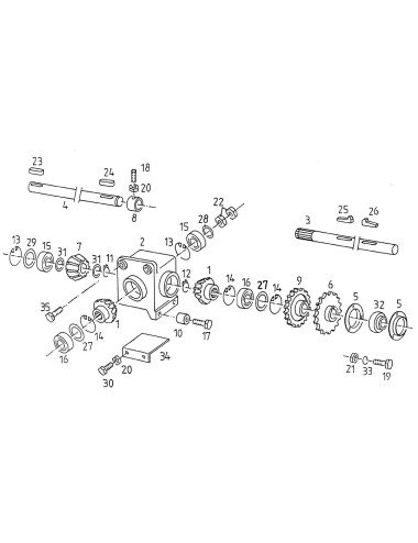 Pinion furci 1-2023-060-100.10 pentru Deutz-Fahr Sipma