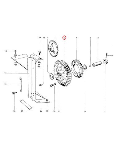 Pinion 0709.22.00.00 pentru Welger