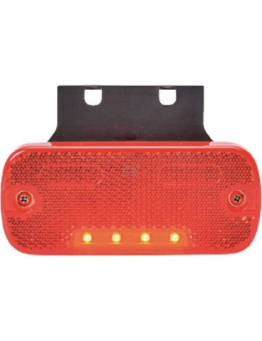 Lampă gabarit LED roșie dreapta sau stânga LA30102 pentru remorcă