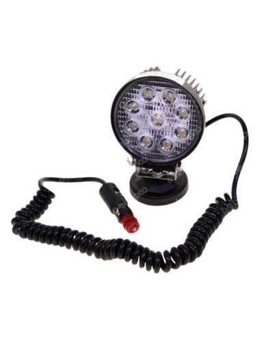 Proiector / Lampă de lucru LED 27W Flood, cu magnet și conectare la priza auto
