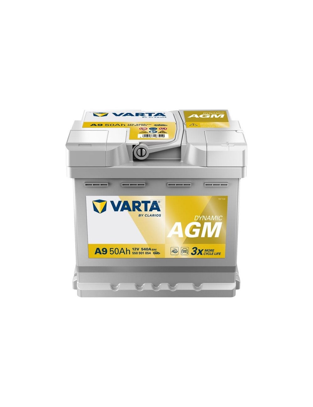 Acumulator Varta AGM 12V 50Ah 540A A9 - Agrotrac