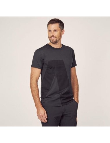 Tricou Kramp Active negru cu mâneci scurte - L