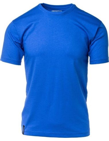 Tricou Kramp albastru azur din bumbac 100% - M