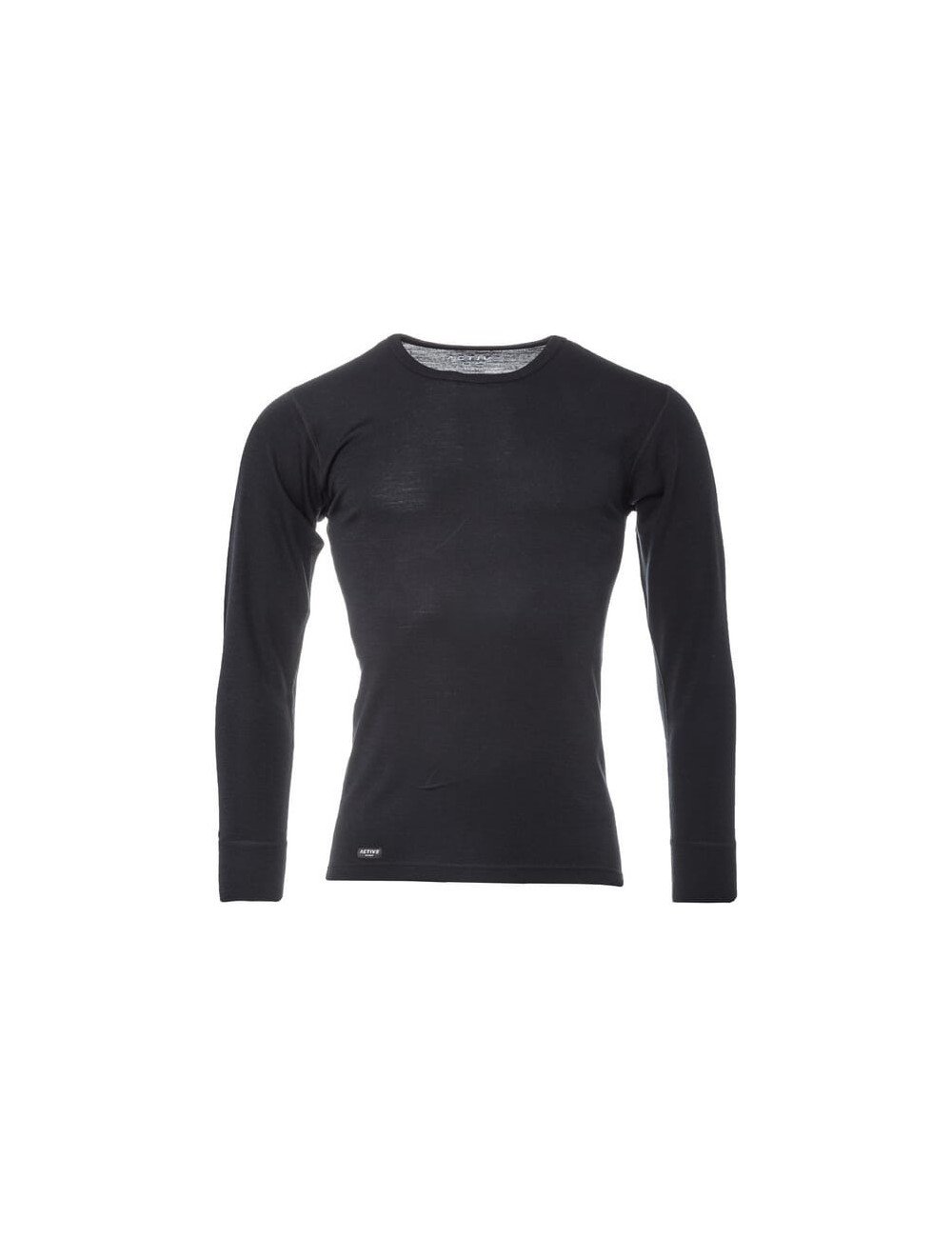 Bluză din lână Kramp Active neagră cu mâneci lungi – XL