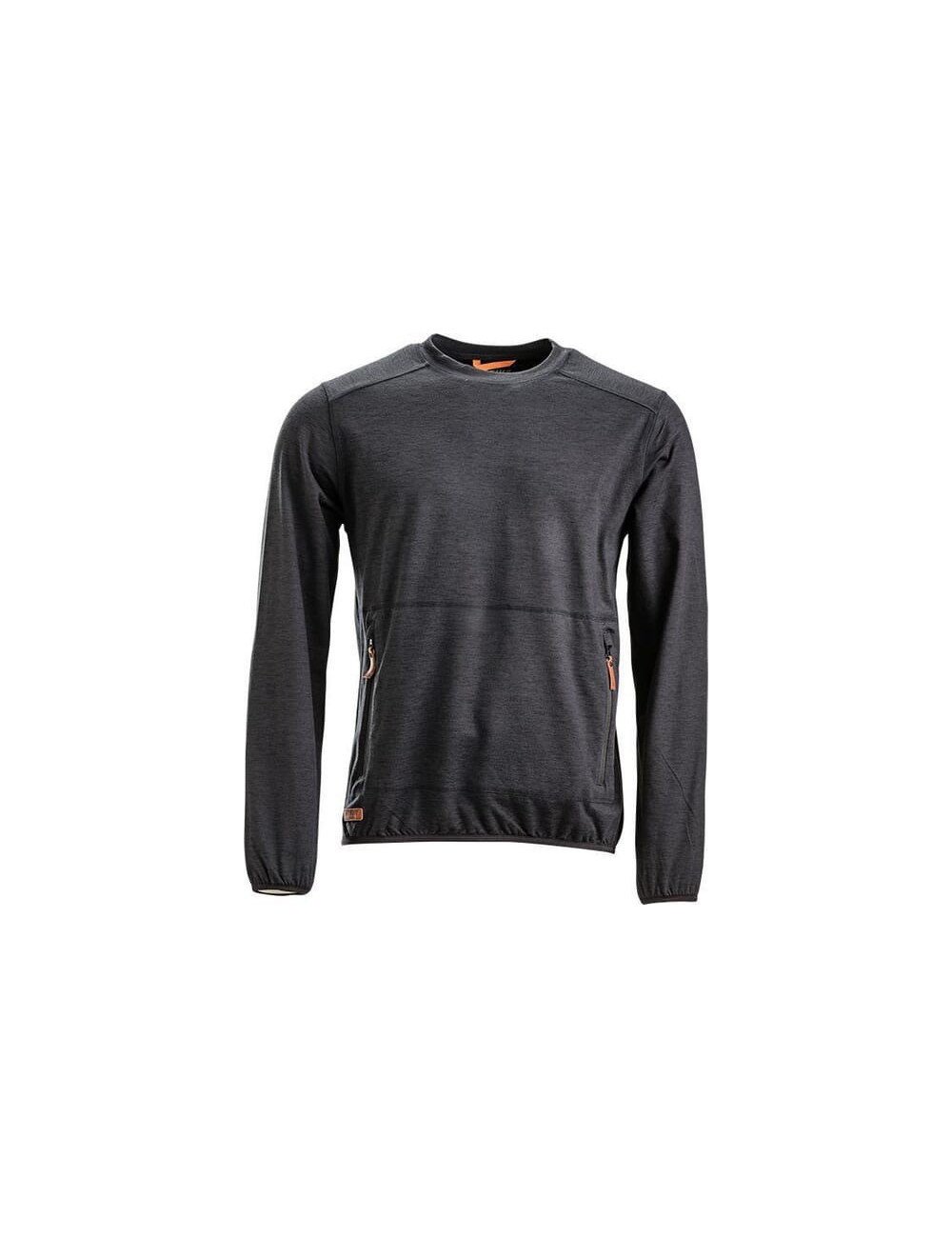 Bluză polar Kramp Active antracit cu guler rotund – M