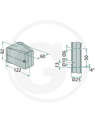 Lampă semnalizare și poziție COBO 03288000, stânga