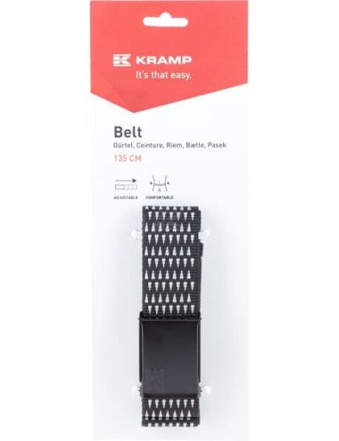 Curea Kramp neagră/gri 135 cm